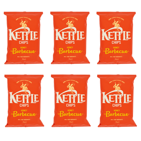 Kettle Chips 6x150g Kettle Chips Honey Barbecue Kartoffelchips mit Honig und Barbecue Geschmack 150g 5017764112059
