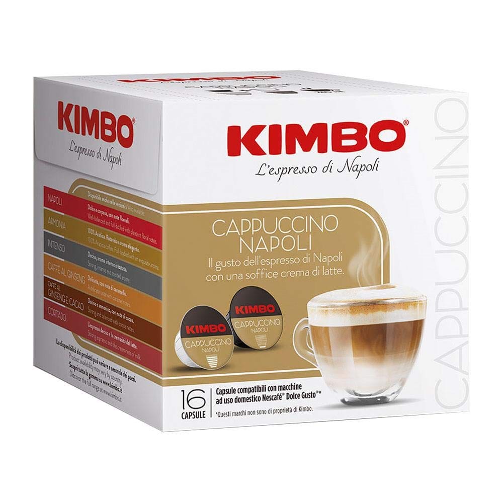 Kimbo Cappuccino Napoli Kaffeekapseln für Dolce Gusto – Italian