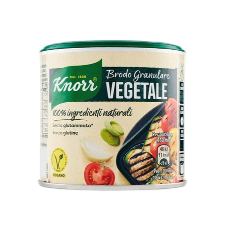 Knorr Brodo Granulare Vegetale 100% Natürliche Zutaten Körnige Brühe 135g - Italian Gourmet