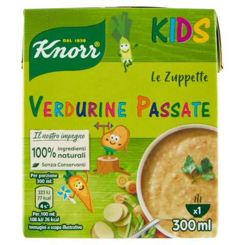 Knorr Suppe Knorr Kids Le zuppette verdurine passate Suppe für Kinder 300ml 8720182238337