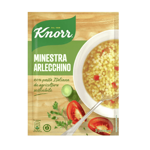 Knorr Minestra Arlecchino dehydrierte vorbereitete Suppe 68g - Italian Gourmet