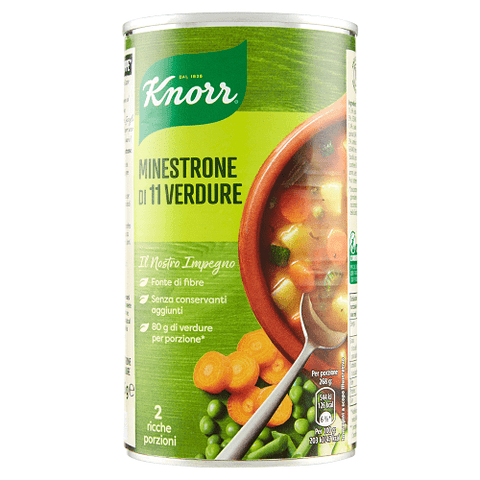 Knorr Minestrone di 11 Verdure Suppe von 11 Gemüse Dose von 535g - Italian Gourmet