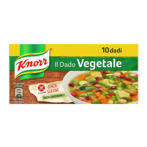 Knorr Dado Vegetale 10 Suppenwürfel Gemüsebrühe - Italian Gourmet