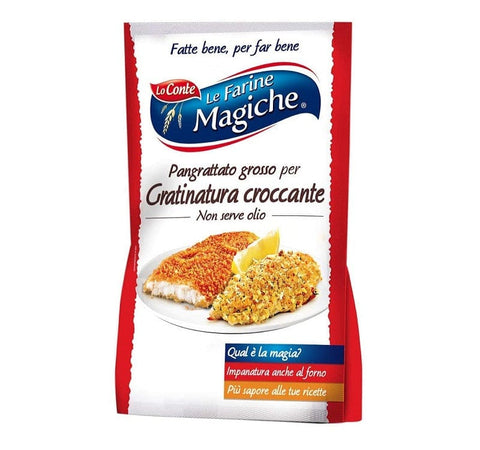 Lo Conte Le Farine Magiche Pangrattato Grosso Grobe Semmelbrösel für knusprigen Gratin 200g - Italian Gourmet