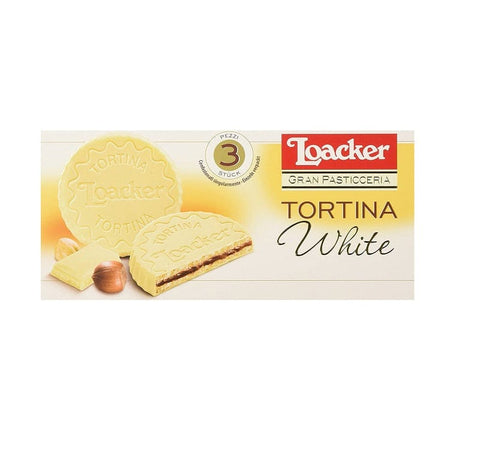 Loacker Tortina weiße Schokolade und Haselnuss 63g - Italian Gourmet