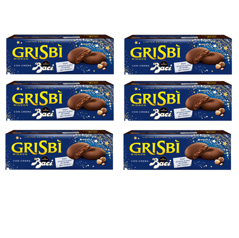 Matilde Vicenzi Kekse 6x112g Vicenzi Grisbì Mignon con Crema Baci Perugina 112g 8000350007645