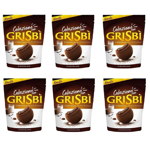 Matilde Vicenzi Kekse 6x250g Vicenzi Colazione con Grisbi Cioccolato Kekse mit Schokoladencreme 250g Beutel 8000350007454