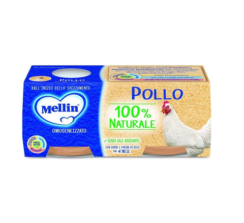 Mellin Pollo Homogenisiertes Huhn 2x80g - Italian Gourmet