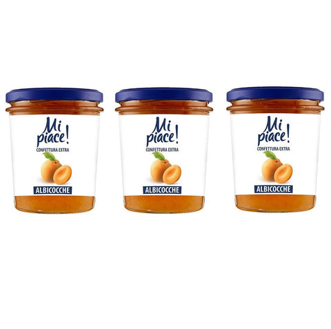 Mi Piace Confettura Extra Albicocche Marmelade Aprikosenmarmelade 330g - Italian Gourmet