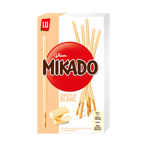 Mikado Cioccolato Bianco Weiße Schokoladen Sticks 75g - Italian Gourmet