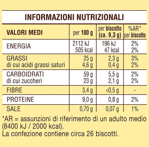 Mulino Bianco Kekse Mulino Bianco Baiocchi al Pistacchio mit Pistazie 240g