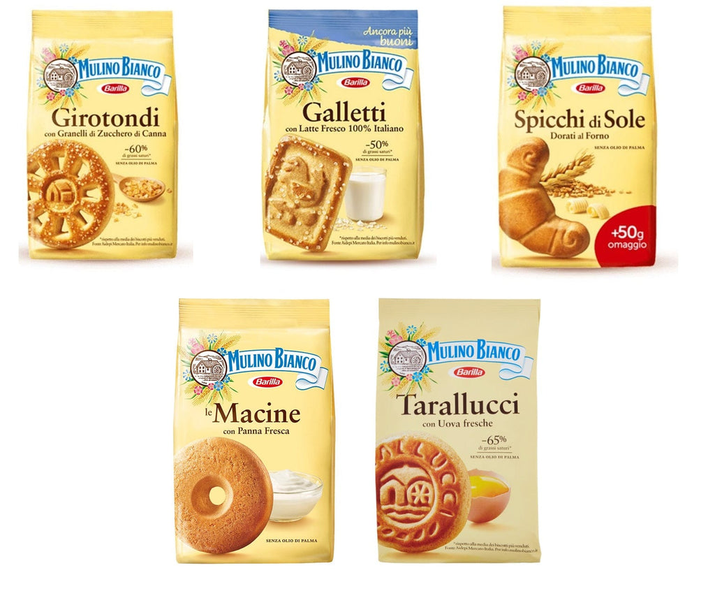 Testpaket Mulino Bianco Italienische Kekse Girotondi Macine Galletti S –  Italian Gourmet