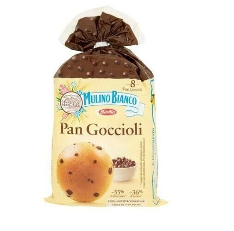Mulino Bianco Pan Goccioli Brioche Snack mit Schokoladentropfen (336 g) - Italian Gourmet