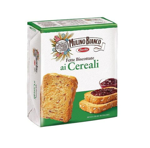 Mulino Bianco Fette Biscottate ai Cereali Cereals Zwieback 315g - Italian Gourmet