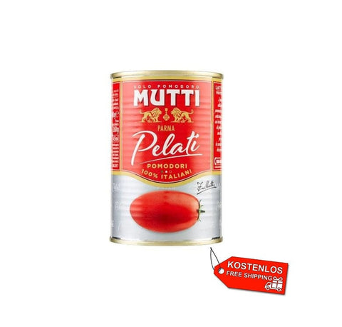 24x Mutti Pelati geschälte Pflaumentomaten 400g - Italian Gourmet