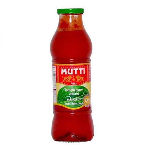 Mutti Passata al basilico Basilikum Püree Tomaten 700g - Italian Gourmet