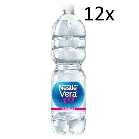 Nestlè Vera Acqua Minerale Naturale Natürliches Mineralwasser 12x2Lt stilles Wasser - Italian Gourmet