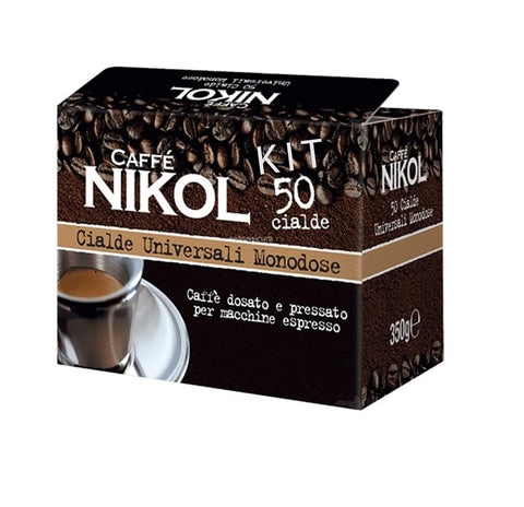 Nikol Kit Cialde Universali Universal Kaffee Einzeldosis-Pads 50 Pads - Italian Gourmet
