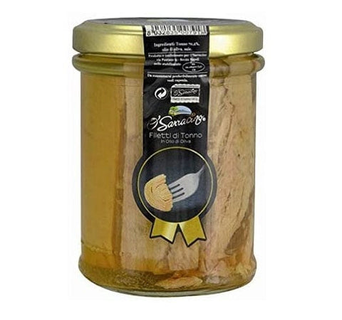 O'Sarracino Tonno italienische Thunfischfilets in Olivenöl 200g - Italian Gourmet