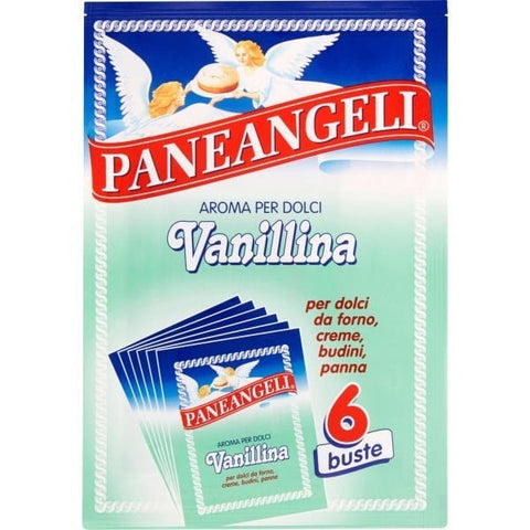 Paneangeli Vanillina Aroma per Dolci Vanillegeschmack für Desserts (6x0.5g) - Italian Gourmet