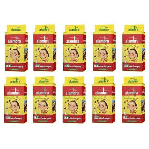 10x Passalacqua Alambra Neapolitanischer Gemahlener Kaffee 250g - Italian Gourmet