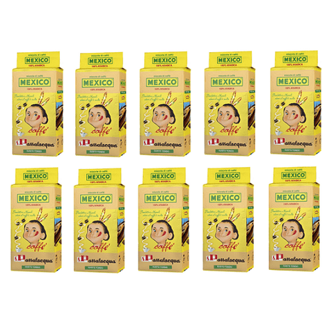 10x Passalacqua Caffè Mekico Neapolitanischer Gemahlener Kaffee 250g - Italian Gourmet