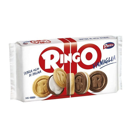 Pavesi Ringo Famiglia Vaniglia Vanillekekse 6 Snack (330 g) - Italian Gourmet