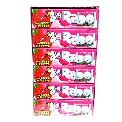 Perfetti Big Babol Panna e Fragola Kaugummi mit Sahne und Erdbeere 24 Stick - Italian Gourmet
