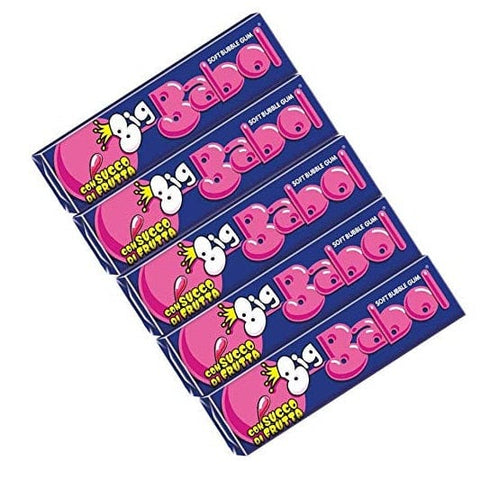 Perfetti Big Babol Tutti Frutti Kaugummi mit Erdbeersaft 24 Stick - Italian Gourmet