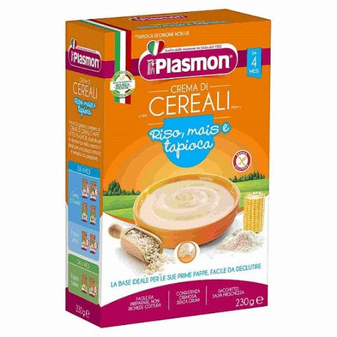 Plasmon Crema di Riso Mais e Tapioca Getreide Creme ab 4 Monate 230g - Italian Gourmet
