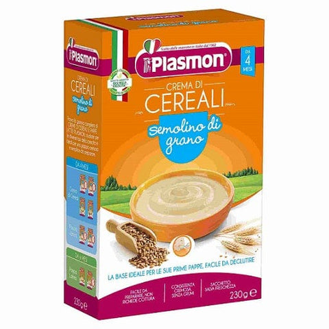 Plasmon Semolino di Grano Getreide Creme 230g ab 4 Monate - Italian Gourmet