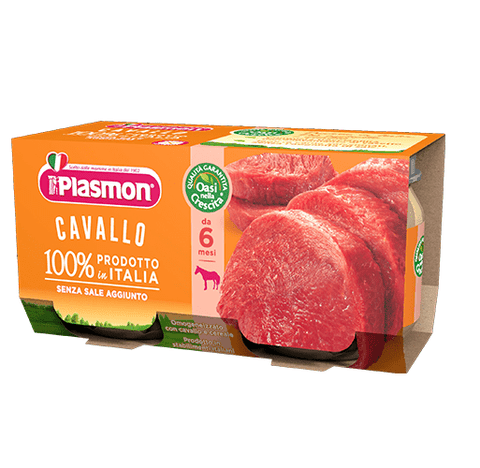 Plasmon Cavallo Homogenisierte Pferdemehlpüree 2x80g - Italian Gourmet