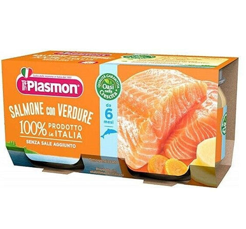Plasmon Salmone homogenisierter Lachs mit Gemüse (2x80g) - Italian Gourmet