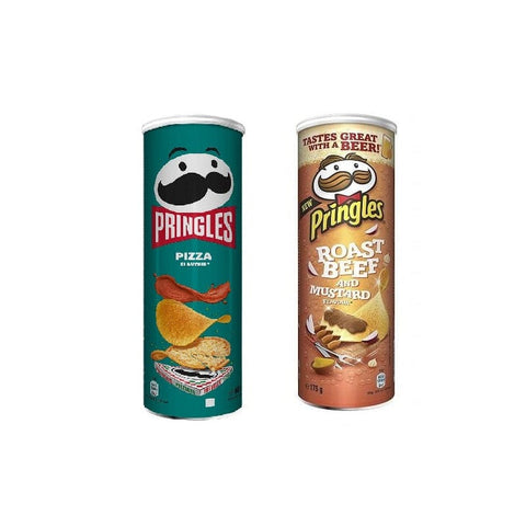Pringles Chips Testpackung Pringles Roastbeef und Senf & Pizza 6x160g 5053990145058