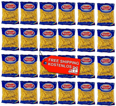Reggia pasta 24x Reggia Penne Mezzane N. 37 Italienische Pasta 500g 8008857300375