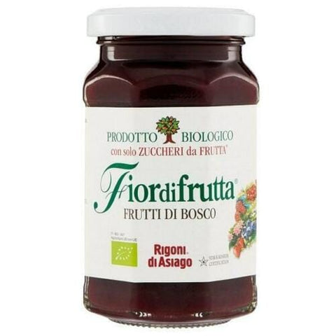 Rigoni di Asiago Fiordifrutta Frutti di Bosco Italienische BIO Marmelade Beeren 250g - Italian Gourmet