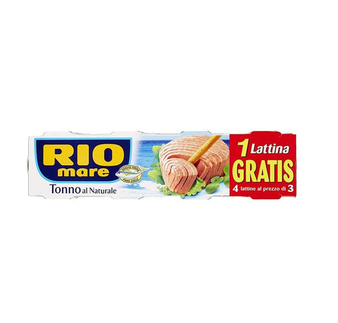 Rio Mare Tonno al Naturale Dosen Thunfisch in Dosen ohne Öl 4x80g - Italian Gourmet