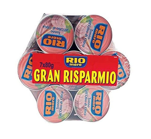 Rio Mare Tonno all'olio di Oliva Thunfisch in Olivenöl (7x80g) - Italian Gourmet