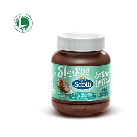 Riso Scotti Crema Streichcreme mit Reis Haselnüssen und Kakao 400g - Italian Gourmet