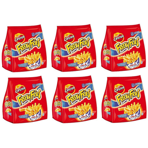 Saiwa Cipster Freeky Fries Multipack Crisps Kartoffelchips Gesalzen ( 5 x 25g ) - Italian Gourmet