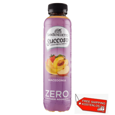 48x San Benedetto Succoso Zero Macedonia Fruchtsalat Saft Einweg PET 40cl - Italian Gourmet