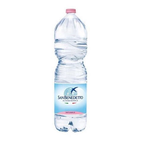 6x San Benedetto Acqua Naturale Natürliches Mineralwasser Einweg PET 2Lt - Italian Gourmet