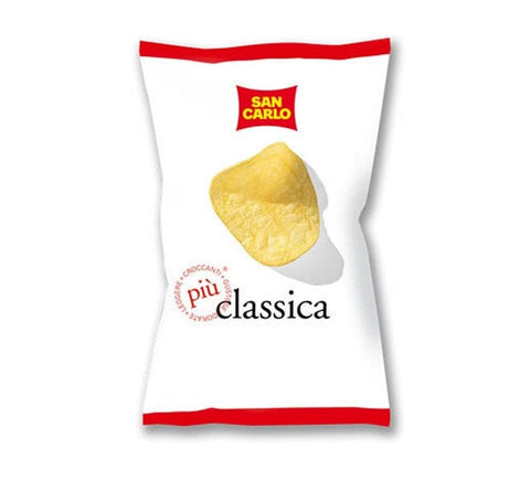 San Carlo Patatine Classica gesalzene Chips Kartoffelchips 2x50g - Italian Gourmet
