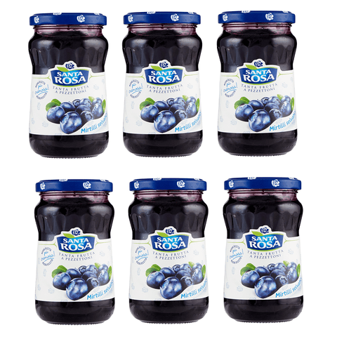 Santa Rosa Mirtilli Selvatici Italienische Wilde Blaubeermarmelade 350g - Italian Gourmet