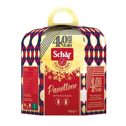 Schär Weihnachtssüßigkeiten Schär Panettone senza glutine glutenfrei, 420g 8008698036075