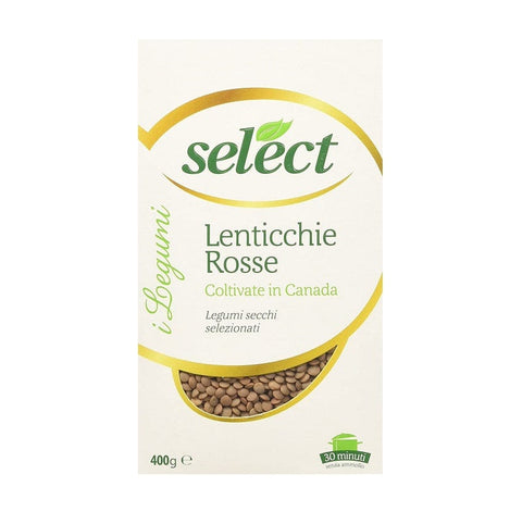 Select Lenticchie Rosse getrocknete rote Linse 400g - Italian Gourmet