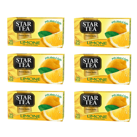 Star Tea Limone Zitronentee 25 Filter - Italian Gourmet