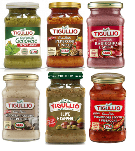 Star verzehrfertige Saucen Testpaket Star Tigullio GranPesto Mix Sauce Mega Pack 6x190g 8000050024645