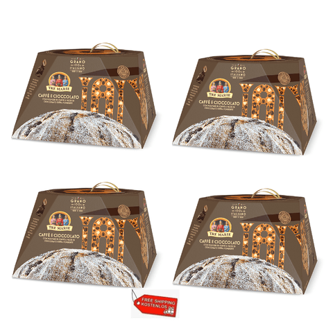 Tre Marie Weihnachtssüßigkeiten 4x Tre Marie Panettone Caffè e Cioccolato 930g 8004205046490