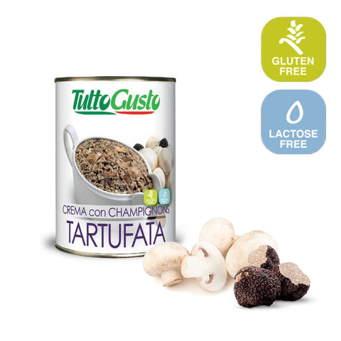 Tutto Gusto Käsecreme Tutto Gusto Creme mit Champignons Trüffel glutenfrei 400g Dose